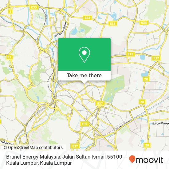 Brunel-Energy Malaysia, Jalan Sultan Ismail 55100 Kuala Lumpur map