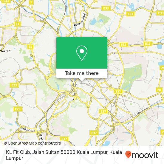 KL Fit Club, Jalan Sultan 50000 Kuala Lumpur map