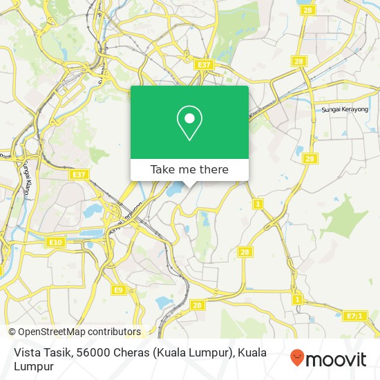 Vista Tasik, 56000 Cheras (Kuala Lumpur) map