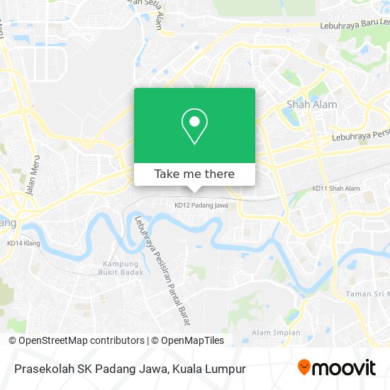 Prasekolah SK Padang Jawa map