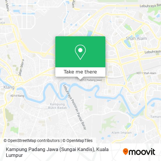 Peta Kampung Padang Jawa (Sungai Kandis)