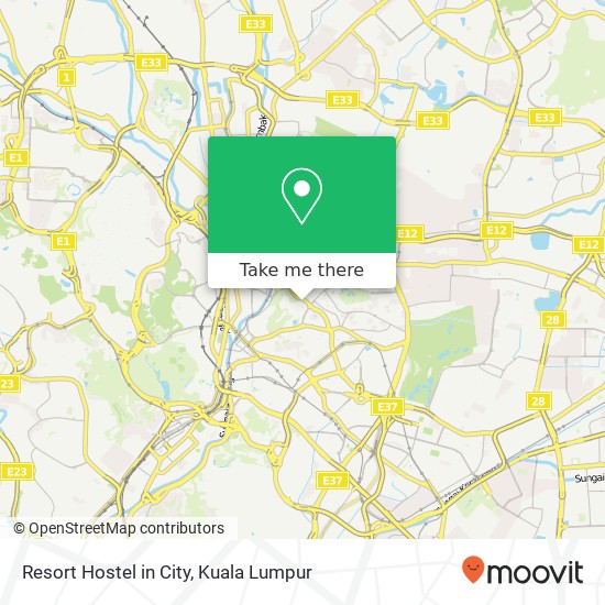 Resort Hostel in City map