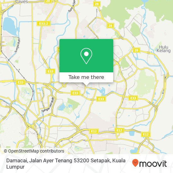 Damacai, Jalan Ayer Tenang 53200 Setapak map