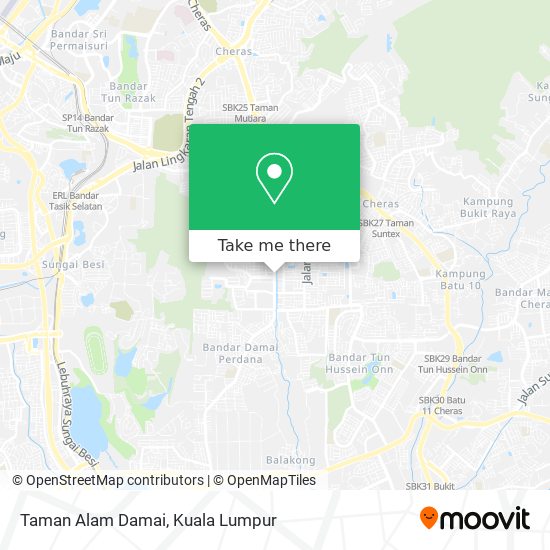 Taman Alam Damai map