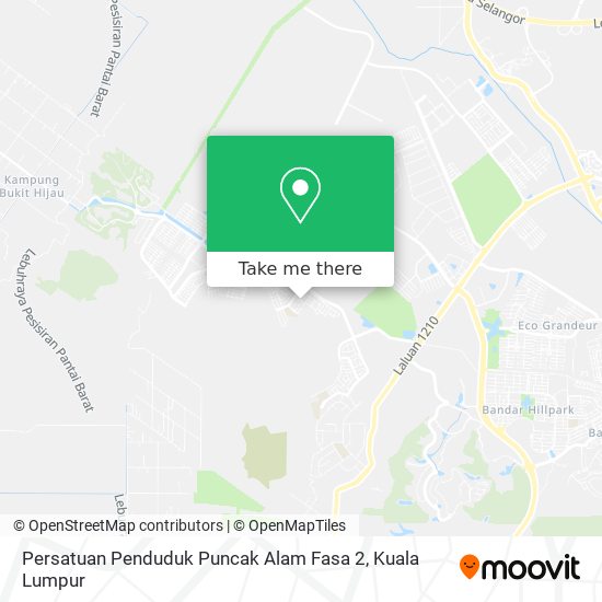 Persatuan Penduduk Puncak Alam Fasa 2 map