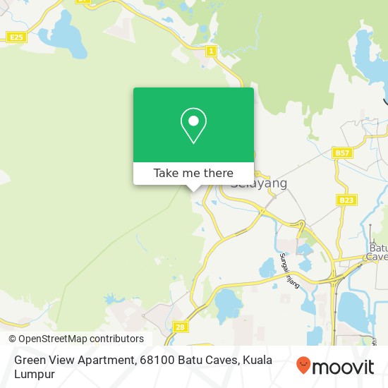 Green View Apartment, 68100 Batu Caves map