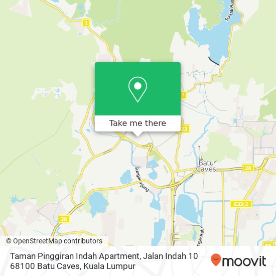Taman Pinggiran Indah Apartment, Jalan Indah 10 68100 Batu Caves map