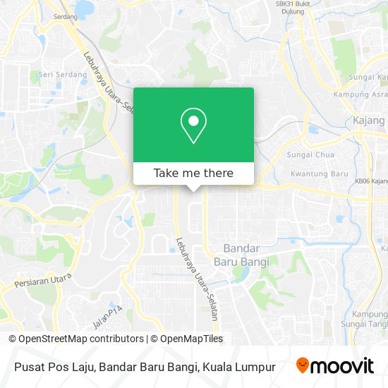 Peta Pusat Pos Laju, Bandar Baru Bangi