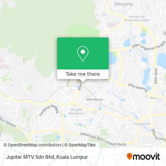 Peta Jupiter MTV Sdn Bhd
