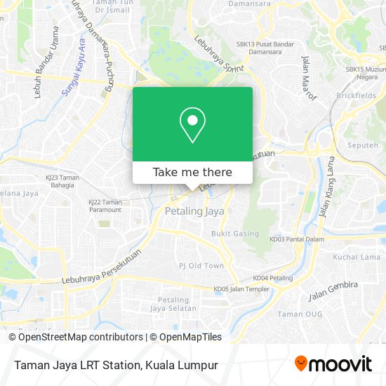 Taman Jaya LRT Station map