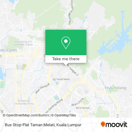 Peta Bus Stop-Flat Taman Melati