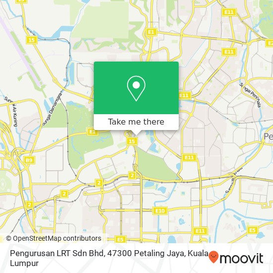 Pengurusan LRT Sdn Bhd, 47300 Petaling Jaya map