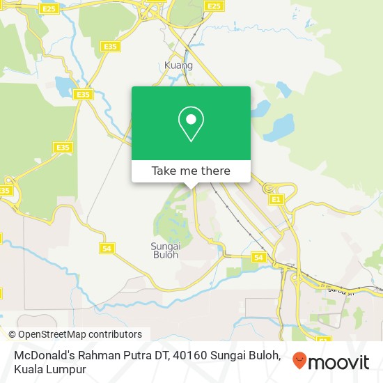McDonald's Rahman Putra DT, 40160 Sungai Buloh map