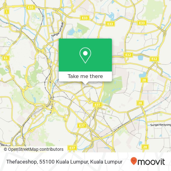 Peta Thefaceshop, 55100 Kuala Lumpur
