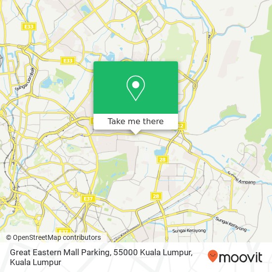 Peta Great Eastern Mall Parking, 55000 Kuala Lumpur
