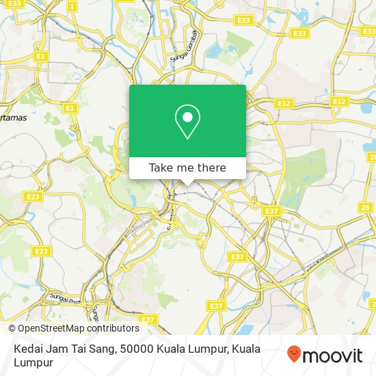 Peta Kedai Jam Tai Sang, 50000 Kuala Lumpur