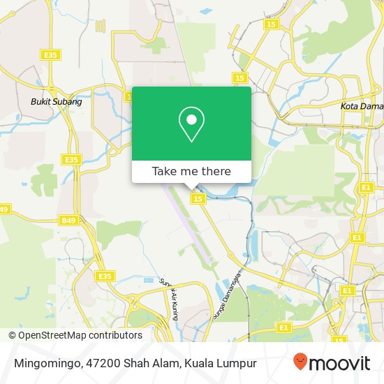 Mingomingo, 47200 Shah Alam map