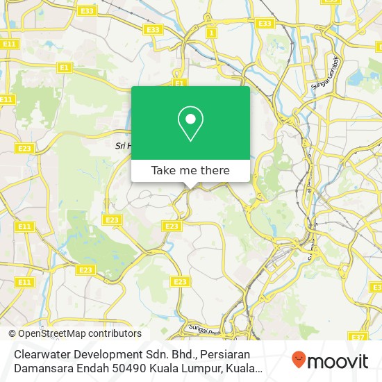 Clearwater Development Sdn. Bhd., Persiaran Damansara Endah 50490 Kuala Lumpur map