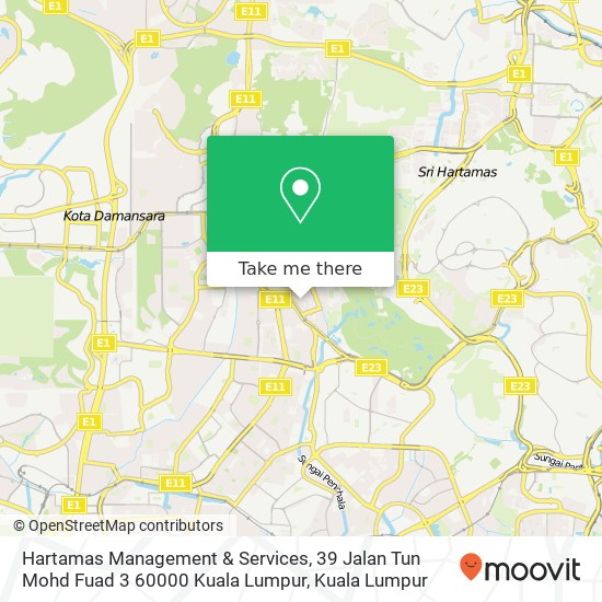 Hartamas Management & Services, 39 Jalan Tun Mohd Fuad 3 60000 Kuala Lumpur map