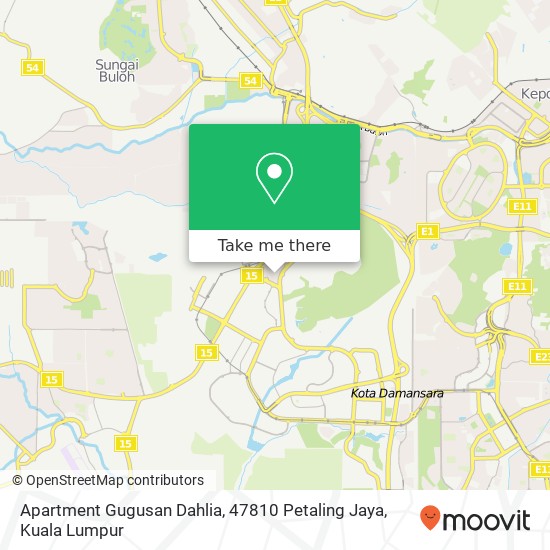 Apartment Gugusan Dahlia, 47810 Petaling Jaya map