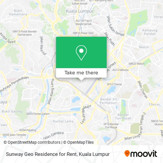 Sunway Geo Residence for Rent map