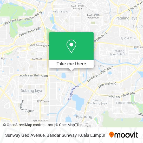 Sunway Geo Avenue, Bandar Sunway map