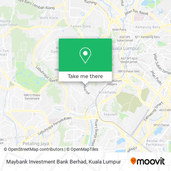 Peta Maybank Investment Bank Berhad