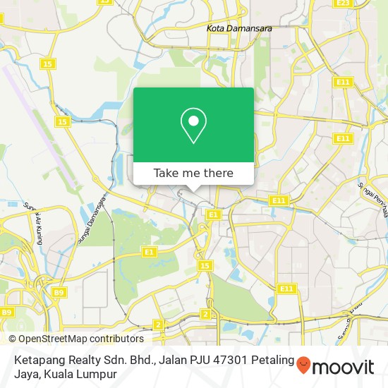 Peta Ketapang Realty Sdn. Bhd., Jalan PJU 47301 Petaling Jaya