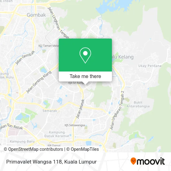 Primavalet Wangsa 118 map