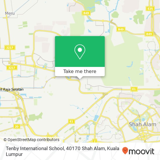 Tenby International School, 40170 Shah Alam map