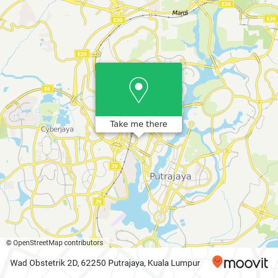 Wad Obstetrik 2D, 62250 Putrajaya map