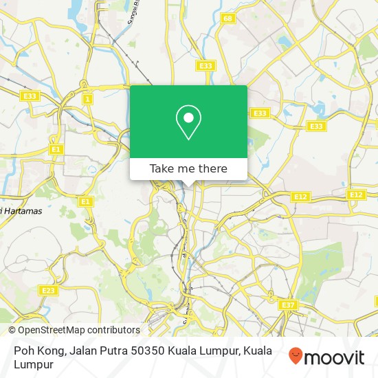 Poh Kong, Jalan Putra 50350 Kuala Lumpur map