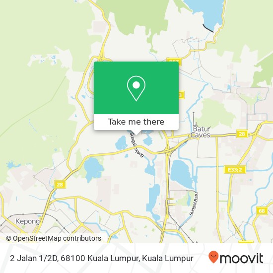 Peta 2 Jalan 1 / 2D, 68100 Kuala Lumpur