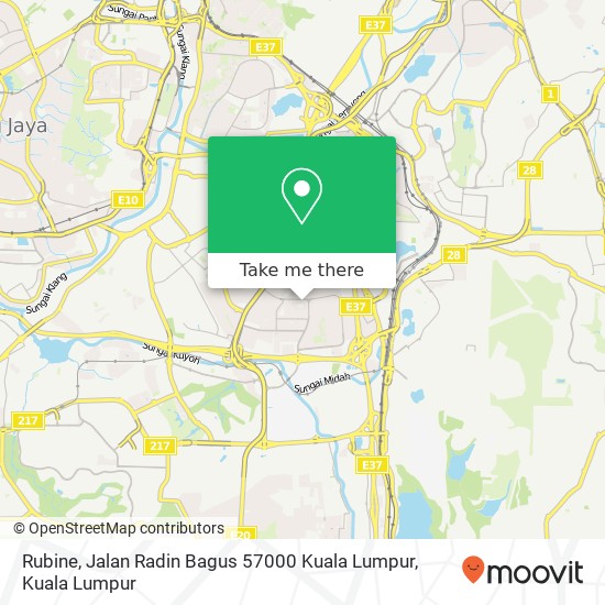 Peta Rubine, Jalan Radin Bagus 57000 Kuala Lumpur