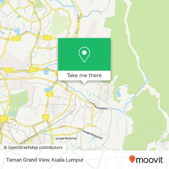 Taman Grand View map