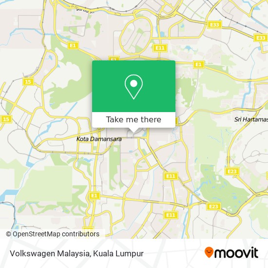 Volkswagen Malaysia map