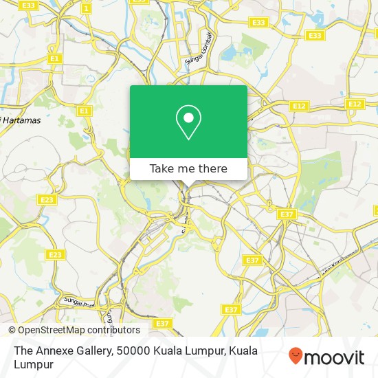 Peta The Annexe Gallery, 50000 Kuala Lumpur