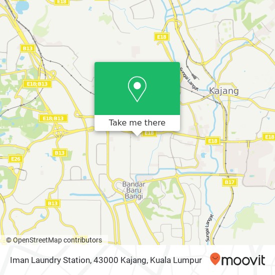 Iman Laundry Station, 43000 Kajang map