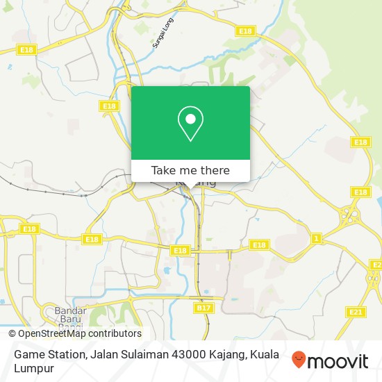 Peta Game Station, Jalan Sulaiman 43000 Kajang