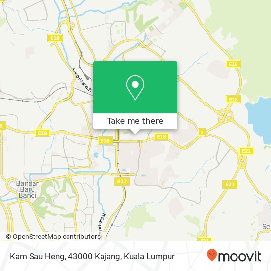 Kam Sau Heng, 43000 Kajang map