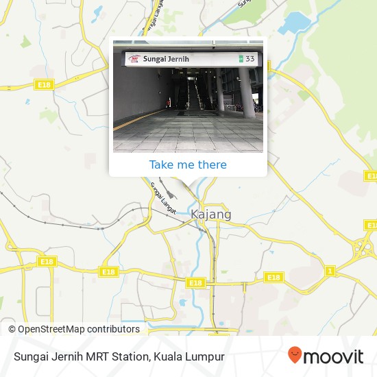 Sungai Jernih MRT Station map