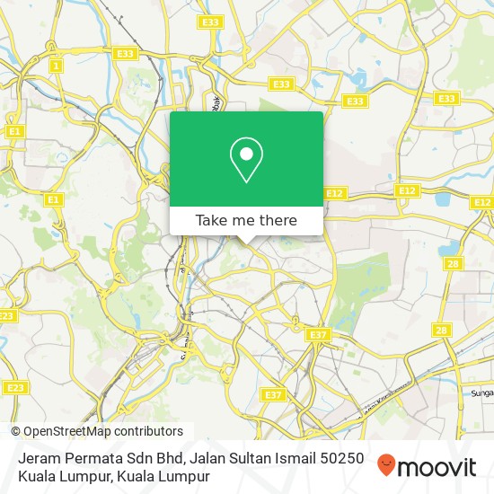 Jeram Permata Sdn Bhd, Jalan Sultan Ismail 50250 Kuala Lumpur map