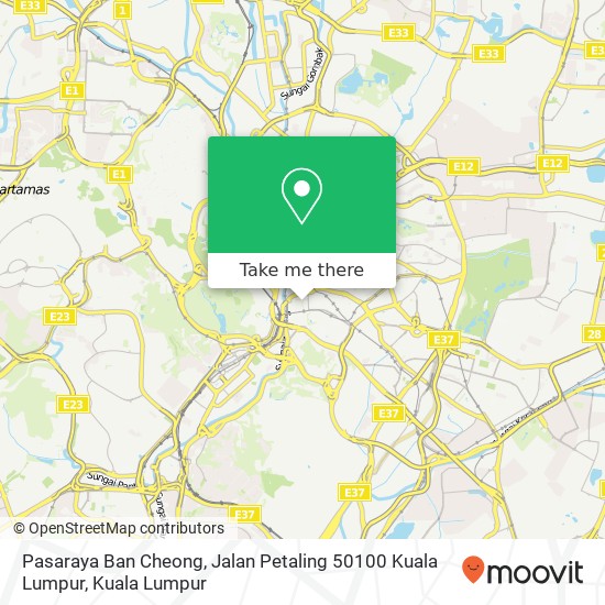Peta Pasaraya Ban Cheong, Jalan Petaling 50100 Kuala Lumpur