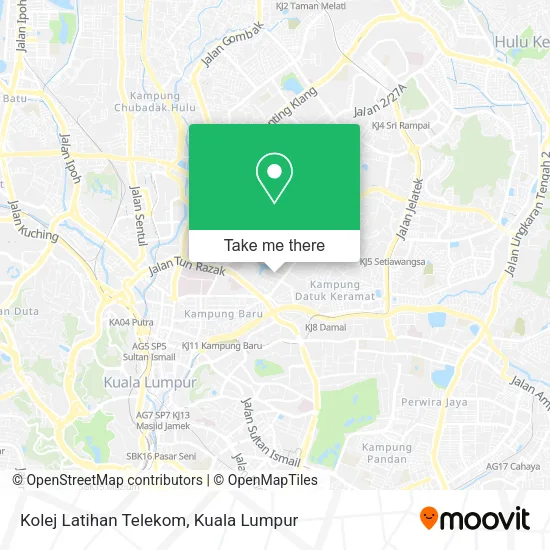 Kolej Latihan Telekom map