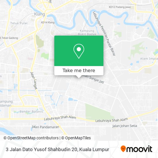 Peta 3 Jalan Dato Yusof Shahbudin 20