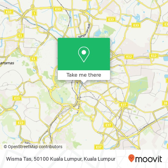 Wisma Tas, 50100 Kuala Lumpur map