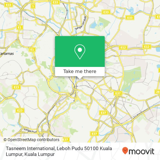 Tasneem International, Leboh Pudu 50100 Kuala Lumpur map