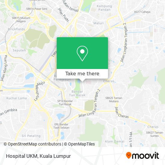 Hospital UKM map