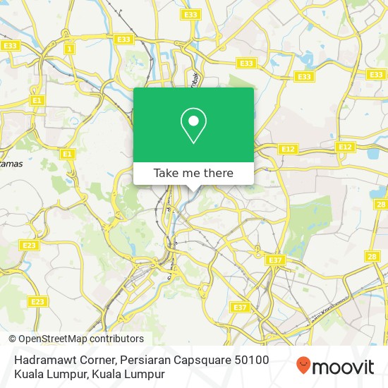 Hadramawt Corner, Persiaran Capsquare 50100 Kuala Lumpur map