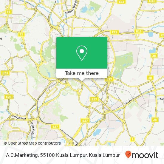 Peta A.C.Marketing, 55100 Kuala Lumpur